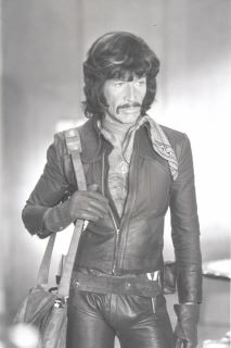 peter wyngarde in leather